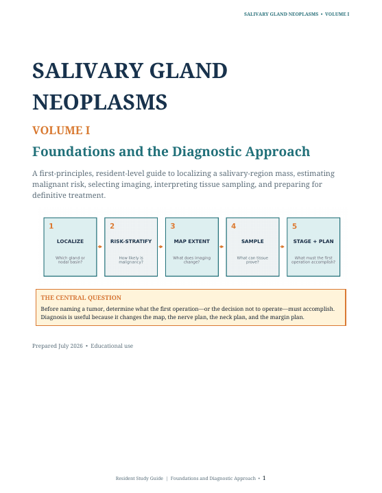 First page of Salivary Gland Neoplasms, Volume I: Foundations and Diagnostic Approach