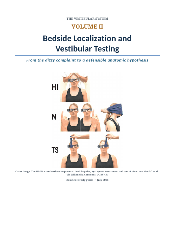 First page of Vestibular System, Volume II: Bedside Localization and Vestibular Testing